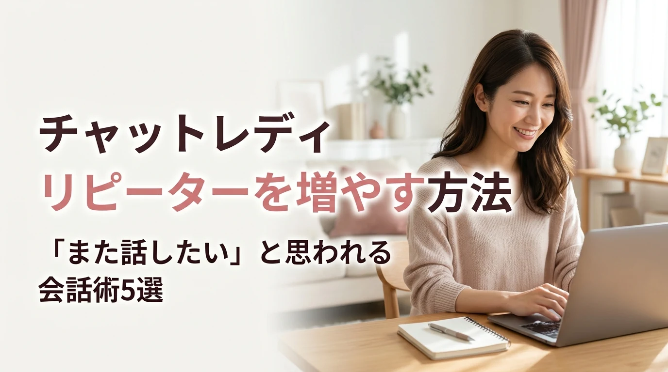 チャットレディのリピーターを増やす方法｜また話したいと思われる会話術5選